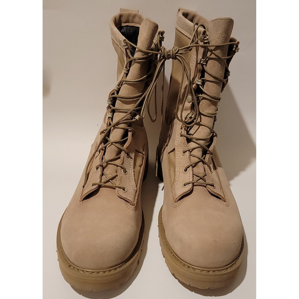 NWOB Bates Suade Tactical MIlitary Combat Heavy Duty Boots‎ Tan Size 13.5
